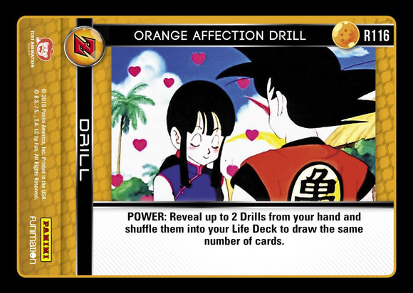R116 Orange Affection Drill