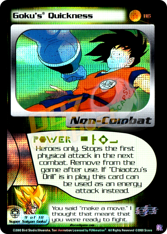 116 - Goku's Quickness Limited Foil