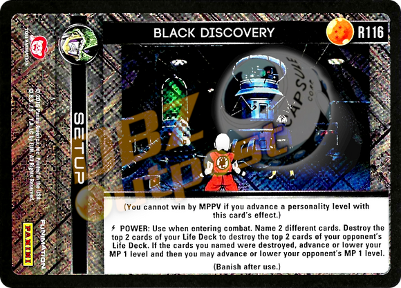 R116 Black Discovery Foil