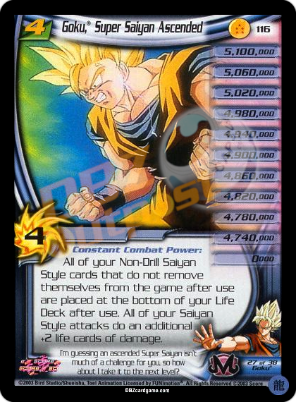 116 - Goku, Super Saiyan Ascended Limited Foil
