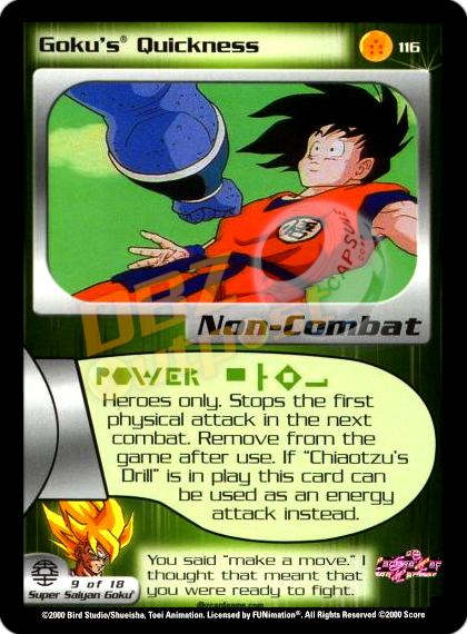 116 - Goku's Quickness Unlimited