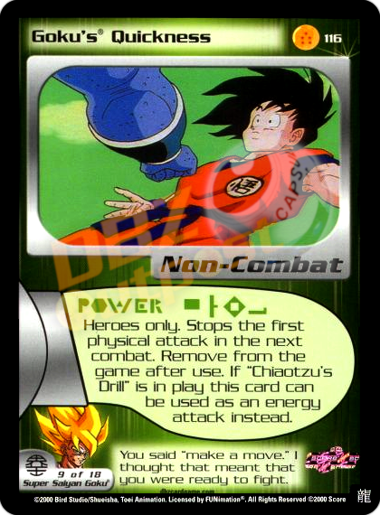 116 - Goku's Quickness Limited