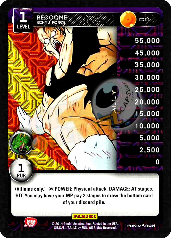 C11 Recoome Ginyu Force Foil (Print 4)