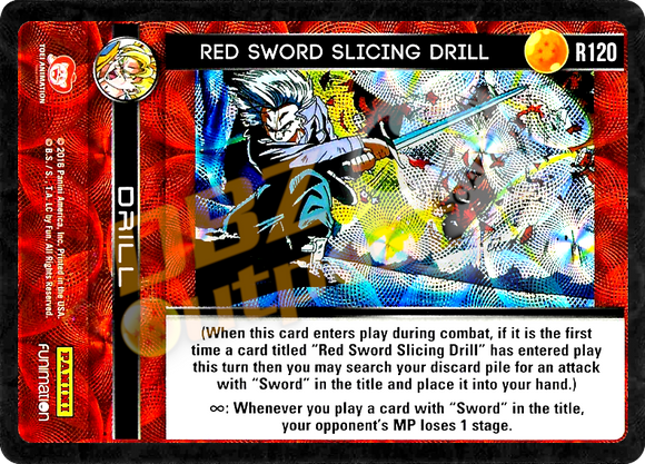 R120 Red Sword Slicing Drill Foil