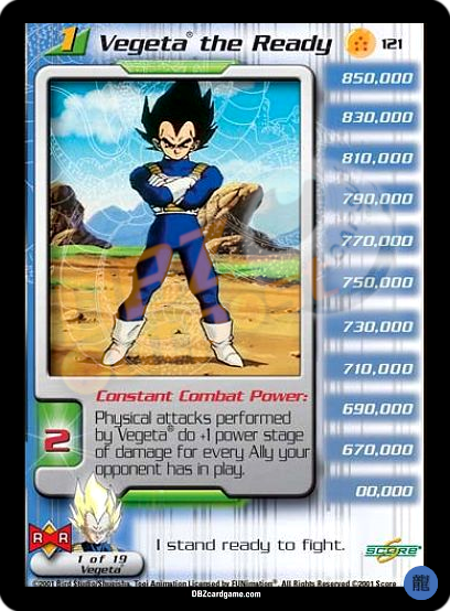 121 - Vegeta the Ready Limited Foil