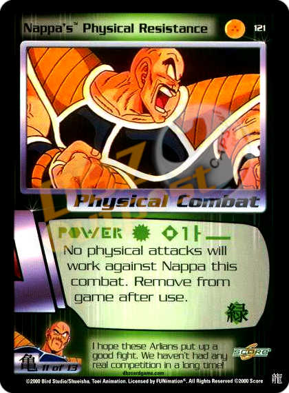 121 - Nappa's Physical Resistance Limited
