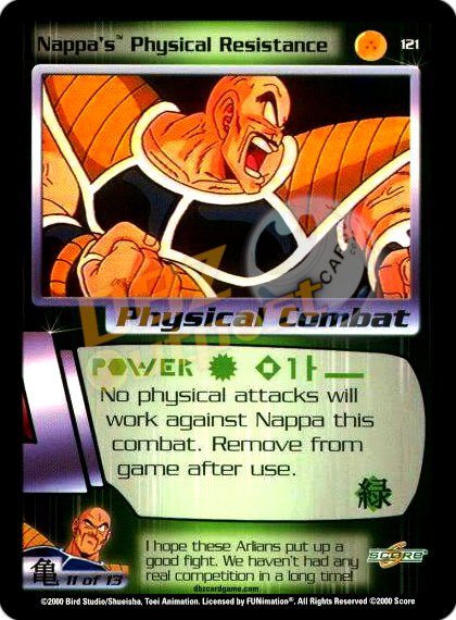 121 - Nappa's Physical Resistance Unlimited