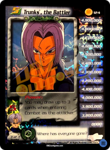 yugioh trunks card SB02-012 : Future Dragon Ball Super Game Fusion World Card Trunks : Youth - Awakened