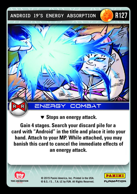 R127 Android 19's Energy Absorption