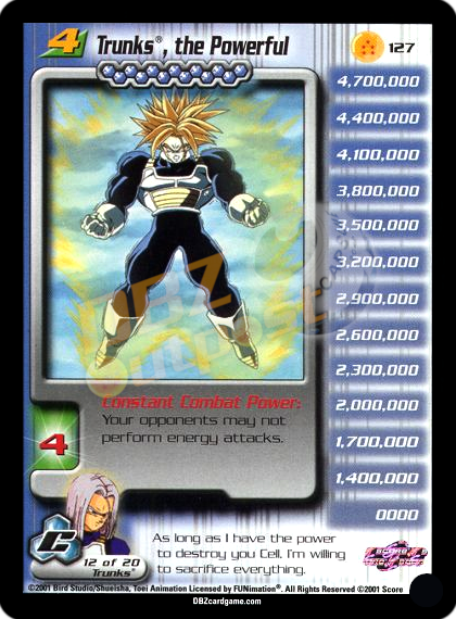 127 - Trunks, the Powerful Unlimited Foil