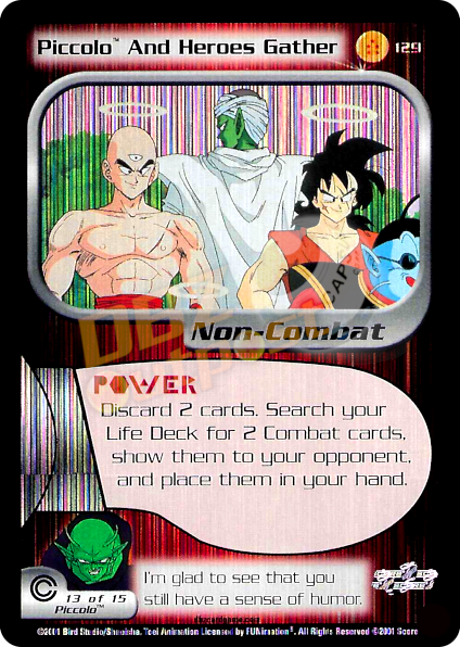 129 - Piccolo And Heroes Gather Unlimited Foil