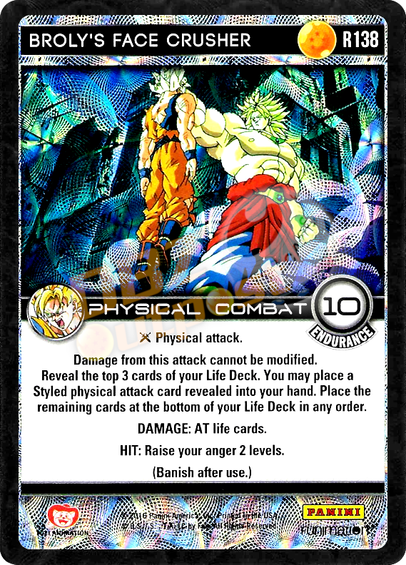 R138 Broly's Face Crusher Foil