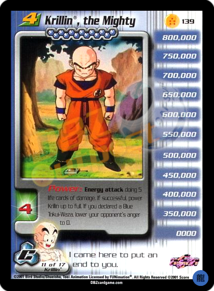 139 - Krillin, the Mighty Limited