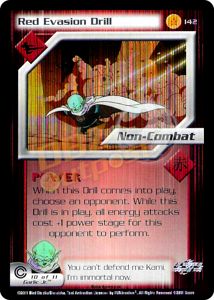 142 - Red Evasion Drill Unlimited Foil