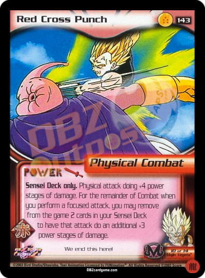 143 - Red Cross Punch Limited Foil