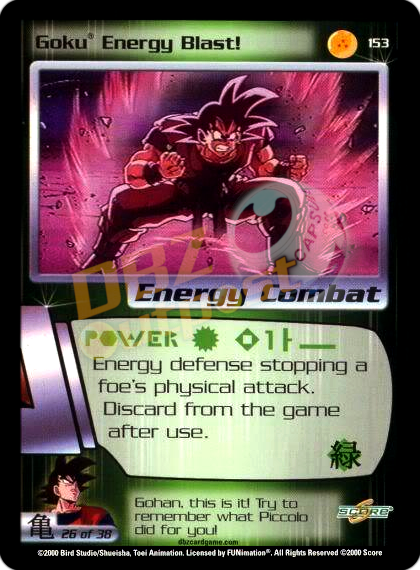 153 - Goku Energy Blast Unlimited Foil