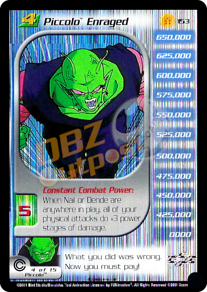 153 - Piccolo Enraged Unlimited Foil