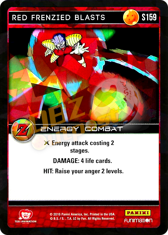 S159 Red Frenzied Blasts Foil