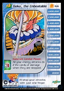 159 - Goku, the Unbeatable Unlimited Foil – DBZ Outpost