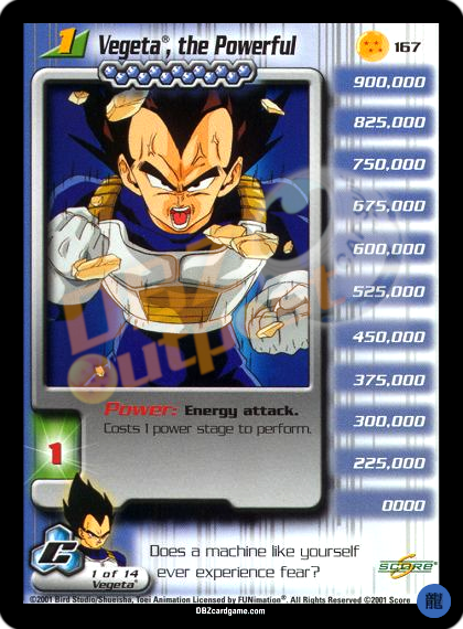 167 - Vegeta, the Powerful Limited