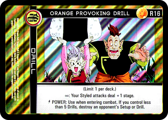 R16 Orange Provoking Drill Foil