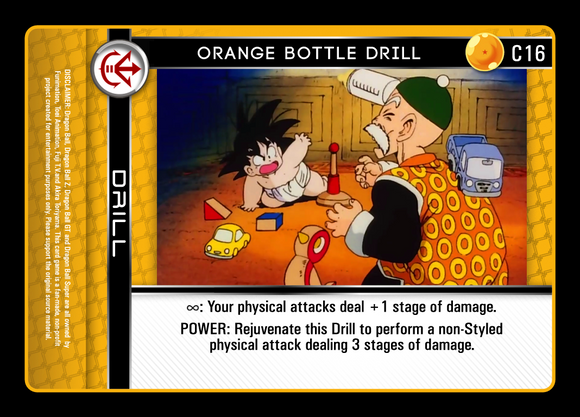 C16  Orange Bottle Drill