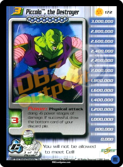 172 - Piccolo, the Destroyer Limited