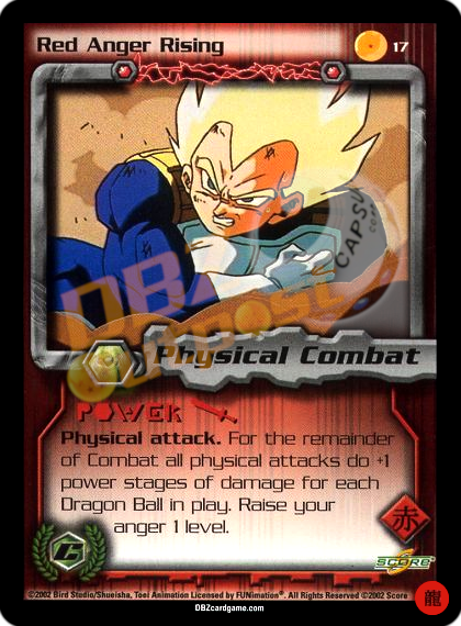 Anger Rising Rising 17 - Red Anger Rising Limited – DBZ Outpost