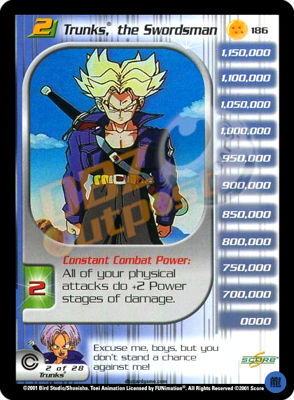 trunks yugioh card 186