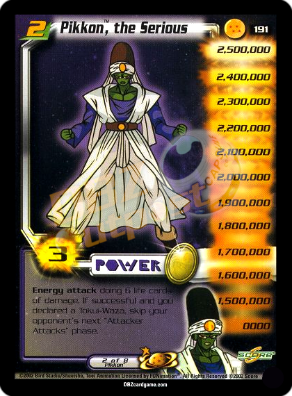 191 - Pikkon, the Serious Unlimited