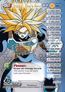 195 - Trunks, Time's Hero High-Tech Unlimited Foil