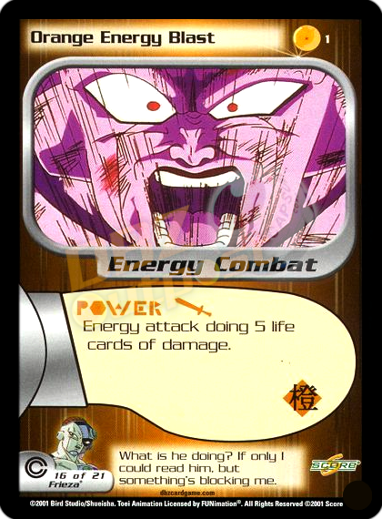 1 - Orange Energy Blast Unlimited Foil