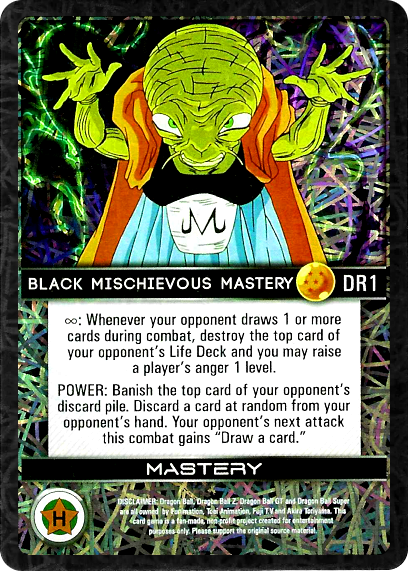 DR1  Black Mischievous Mastery Foil