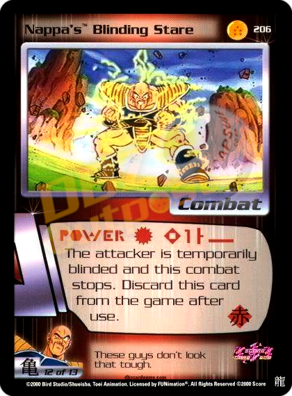 206 - Nappa's Blinding Stare Limited Foil