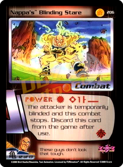 206 - Nappa's Blinding Stare Unlimited Foil