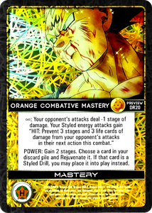 DR20  Orange Combative Mastery Foil