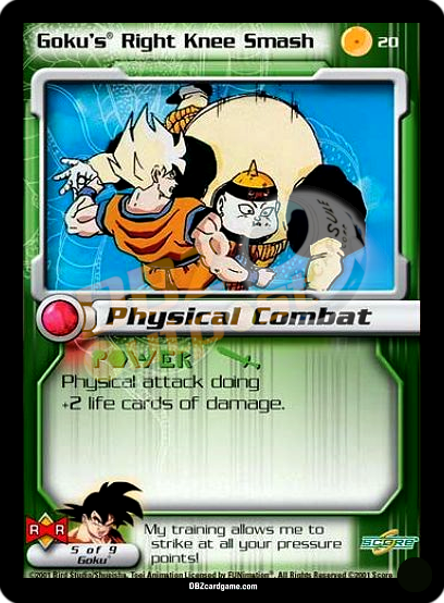 20 - Goku's Right Knee Smash Unlimited Foil