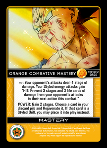 DR20  Orange Combative Mastery