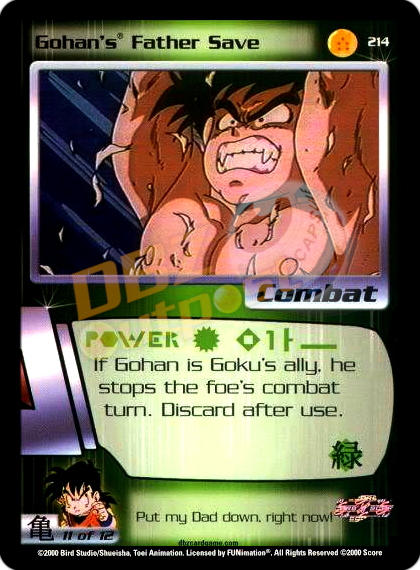 214 - Gohan's Father Save Unlimited Foil