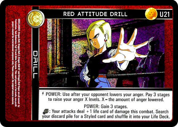 U21  Red Attitude Drill Foil