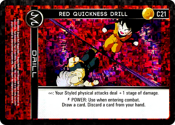 C21  Red Quickness Drill Foil