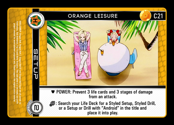 C21  Orange Leisure