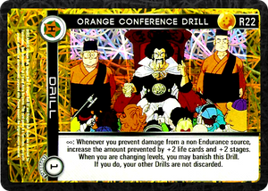 R22  Orange Conference Drill Foil