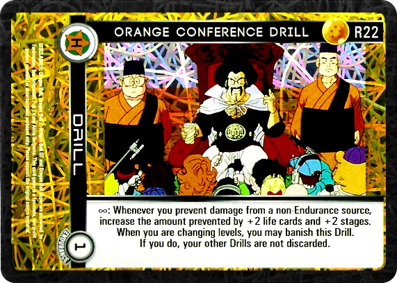 R22  Orange Conference Drill Foil