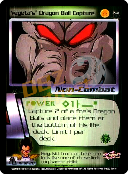 241 - Vegeta's Dragon Ball Capture Unlimited