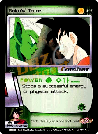 247 - Goku's Truce Unlimited Foil