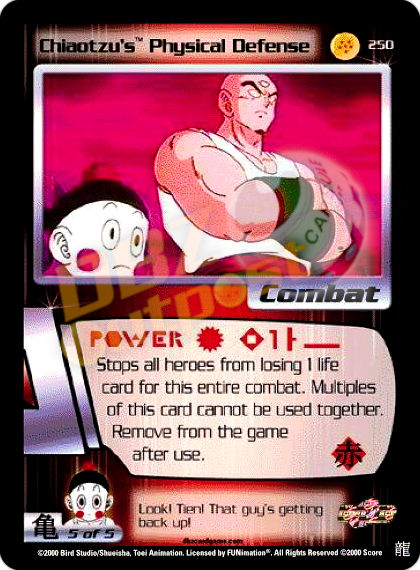 Chiaotzu's Physical Defense 250