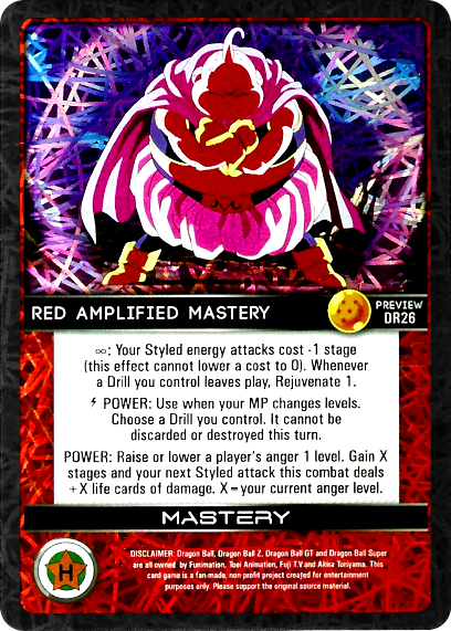 DR26  Red Amplified Mastery Foil