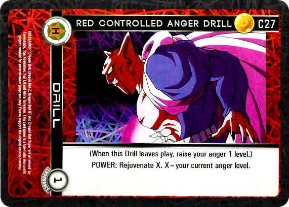C27  Red Controlled Anger Drill Foil