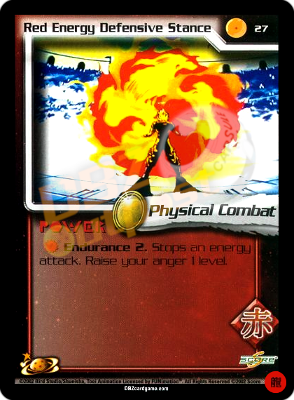 27 - Red Energy Defensive Stance Limited Foil
